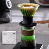 Maxbell Pour over Coffee Dripper Pour over Coffee Maker Drip for Kitchen Office Cafe Green