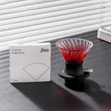 Maxbell Pour over Coffee Dripper Pour over Coffee Maker Drip for Kitchen Office Cafe Red