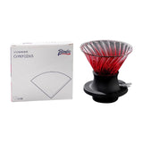 Maxbell Pour over Coffee Dripper Pour over Coffee Maker Drip for Kitchen Office Cafe Red