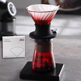Maxbell Pour over Coffee Dripper Pour over Coffee Maker Drip for Kitchen Office Cafe Red