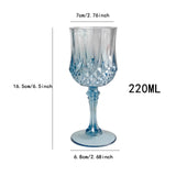 Maxbell Wine Goblet Unique Wine Glasses for Birthday Gift Party Supplies Anniversary Blue