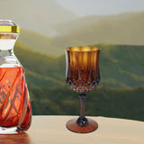 Maxbell Wine Goblet Unique Wine Glasses for Birthday Gift Party Supplies Anniversary Brown