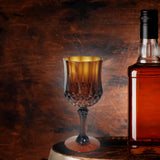 Maxbell Wine Goblet Unique Wine Glasses for Birthday Gift Party Supplies Anniversary Brown