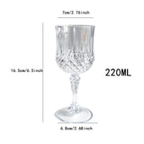 Maxbell Wine Goblet Unique Wine Glasses for Birthday Gift Party Supplies Anniversary White