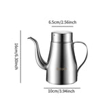 Maxbell Oil Pot Comfortable Handle Multiuse Container for Camping Restaurant Kitchen 700ml