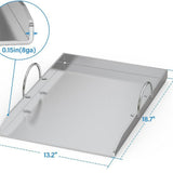 Maxbell Stainless Steel Cooking Griddle Breakfast Restaurant Kitchen Grill Accessory