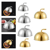Maxbell Stainless Steel Food Dome Cover Dust Cover for Indoor Outdoor Birthday Party Silver Inner Dia20cm
