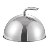 Maxbell Stainless Steel Food Dome Cover Dust Cover for Indoor Outdoor Birthday Party Silver Inner Dia20cm