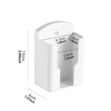 Maxbell Remote Control Organizer AC Controller Organizer for Home Bedside Shelf Dorm White