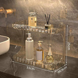 Maxbell Desk Cosmetics Rack 2 Tiers Kitchen Spices Rack Display for Washroom Bedroom