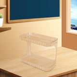 Maxbell Desk Cosmetics Rack 2 Tiers Kitchen Spices Rack Display for Washroom Bedroom