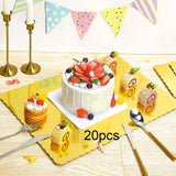 Maxbell 20Pcs Cake Boards Multifunction Baking Tools for Icing Cakes Pasteles Pastry Gold