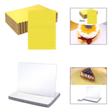 Maxbell 20Pcs Cake Boards Multifunction Baking Tools for Icing Cakes Pasteles Pastry Gold