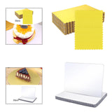 Maxbell 20Pcs Cake Boards Multifunction Baking Tools for Icing Cakes Pasteles Pastry Gold