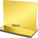 Maxbell 20Pcs Cake Boards Multifunction Baking Tools for Icing Cakes Pasteles Pastry Gold