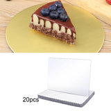 Maxbell 20Pcs Cake Boards Multifunction Baking Tools for Icing Cakes Pasteles Pastry White
