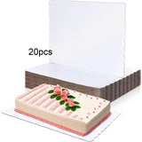 Maxbell 20Pcs Cake Boards Multifunction Baking Tools for Icing Cakes Pasteles Pastry White