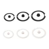 Maxbell Pot Lid Glass Cover Cookware Part Kitchen Pan Cover for Frying Pans Pots Wok Black S