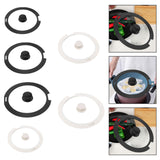Maxbell Pot Lid Glass Cover Cookware Part Kitchen Pan Cover for Frying Pans Pots Wok Black S