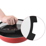 Maxbell Pot Lid Glass Cover Cookware Part Kitchen Pan Cover for Frying Pans Pots Wok Black M