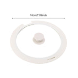 Maxbell Pot Lid Glass Cover Cookware Part Kitchen Pan Cover for Frying Pans Pots Wok White S
