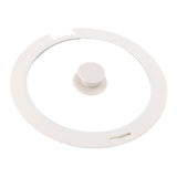 Maxbell Pot Lid Glass Cover Cookware Part Kitchen Pan Cover for Frying Pans Pots Wok White M