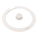 Maxbell Pot Lid Glass Cover Cookware Part Kitchen Pan Cover for Frying Pans Pots Wok White M