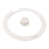 Maxbell Pot Lid Glass Cover Cookware Part Kitchen Pan Cover for Frying Pans Pots Wok White M