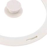 Maxbell Pot Lid Glass Cover Cookware Part Kitchen Pan Cover for Frying Pans Pots Wok White L