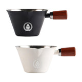 Maxbell Stainless Steel Espresso Cup 0.1 L with Marking 7.7x4.7cm Coffee Pouring Cup Black