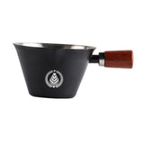 Maxbell Stainless Steel Espresso Cup 0.1 L with Marking 7.7x4.7cm Coffee Pouring Cup Black