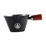 Maxbell Stainless Steel Espresso Cup 0.1 L with Marking 7.7x4.7cm Coffee Pouring Cup Black