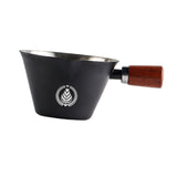 Maxbell Stainless Steel Espresso Cup 0.1 L with Marking 7.7x4.7cm Coffee Pouring Cup Black