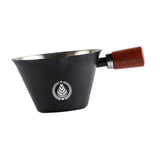 Maxbell Stainless Steel Espresso Cup 0.1 L with Marking 7.7x4.7cm Coffee Pouring Cup Black