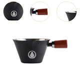 Maxbell Stainless Steel Espresso Cup 0.1 L with Marking 7.7x4.7cm Coffee Pouring Cup Black