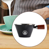 Maxbell Stainless Steel Espresso Cup 0.1 L with Marking 7.7x4.7cm Coffee Pouring Cup Black