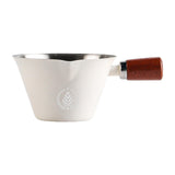Maxbell Stainless Steel Espresso Cup 0.1 L with Marking 7.7x4.7cm Coffee Pouring Cup White
