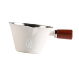 Maxbell Stainless Steel Espresso Cup 0.1 L with Marking 7.7x4.7cm Coffee Pouring Cup White