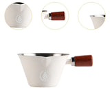Maxbell Stainless Steel Espresso Cup 0.1 L with Marking 7.7x4.7cm Coffee Pouring Cup White