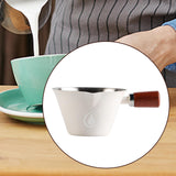 Maxbell Stainless Steel Espresso Cup 0.1 L with Marking 7.7x4.7cm Coffee Pouring Cup White