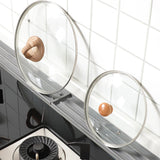 Maxbell Silicone Pot Lid Storage Flexible Portable Effective Water Drainage Non Slip Gray