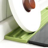 Maxbell Silicone Pot Lid Storage Flexible Portable Effective Water Drainage Non Slip Green