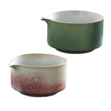 Maxbell Matcha Bowl Japanese Tea Cup Handmade for Japanese Matcha Preparation Family cyan