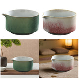 Maxbell Matcha Bowl Japanese Tea Cup Handmade for Japanese Matcha Preparation Family cyan