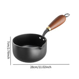 Maxbell Small Milk Pan Coffee Milk Warmer Nonstick Sauce Pan for Home Camping Picnic