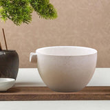 Maxbell Ceramic Matcha Tea Bowl Traditional Porcelain Tea Bowl for Tea Lovers Family White