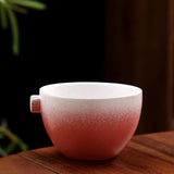 Maxbell Ceramic Matcha Tea Bowl Traditional Porcelain Tea Bowl for Tea Lovers Family Pink