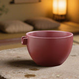 Maxbell Ceramic Matcha Tea Bowl Traditional Porcelain Tea Bowl for Tea Lovers Family Violet