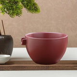 Maxbell Ceramic Matcha Tea Bowl Traditional Porcelain Tea Bowl for Tea Lovers Family Violet