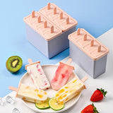 Maxbell Popsicles Models with Popsicle Stick Popcylce Maker for Frozen Yogurt Making S 4 girds